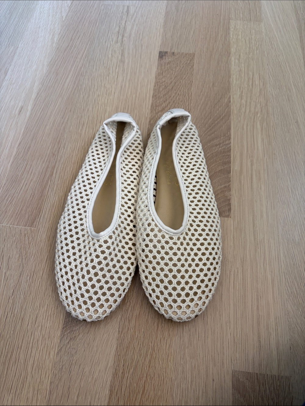 Coconuts by Matisse Women's Cream Crochet Slip-On Flats